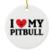 I ♥ My Pitbull Ornament