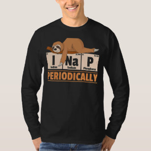 I Nap Periodically Napping Cute Animal Sleeping S T-Shirt