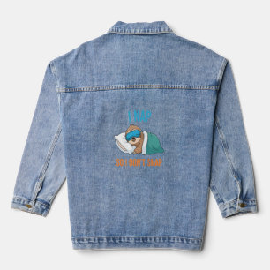 I Nap so I Don't Snap Funny Sloth Denim Jacket