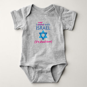 "I nap with Israel" Baby Bodysuit