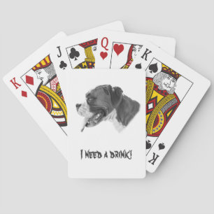 I Need a Drink! Funny Poker Night Playing Cards