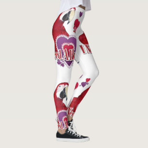 I Need A Hug Parrot With Hearts Leggings