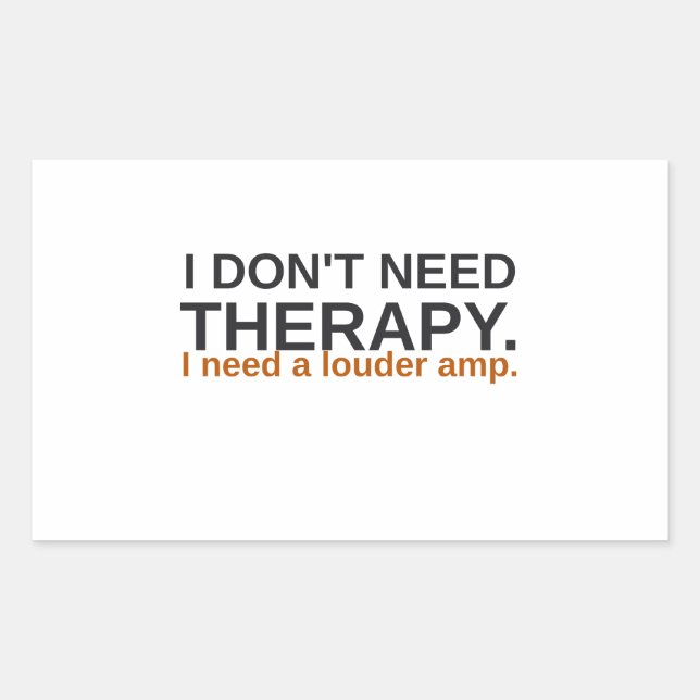 I Need A Louder Amp Funny Sticker (Front)