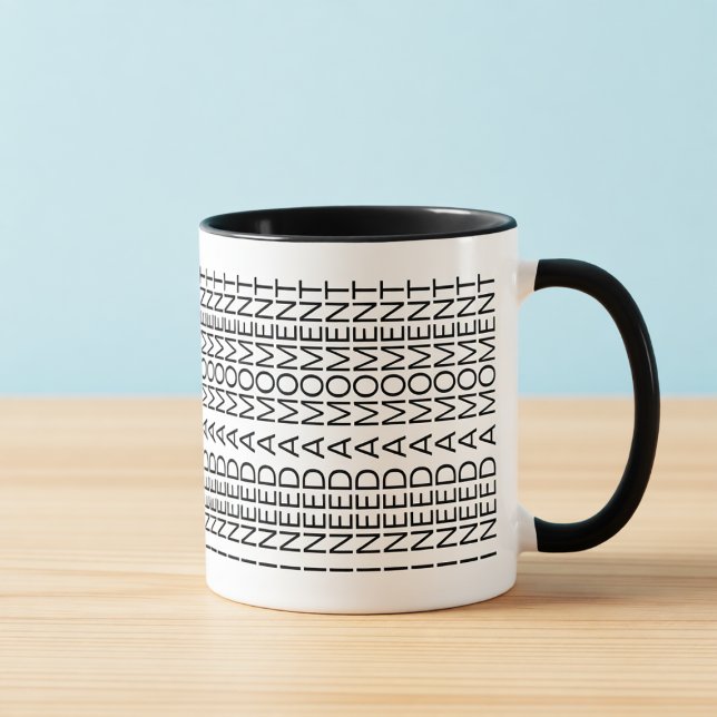 I Need a Moment Hidden Message Introvert Mug (Creator Uploaded)