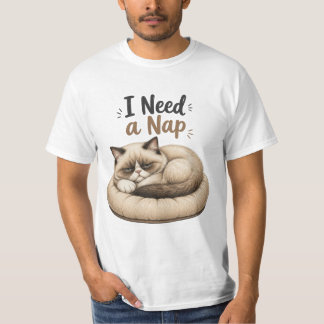 I Need a Nap – Grumpy Cat Collection T-Shirt