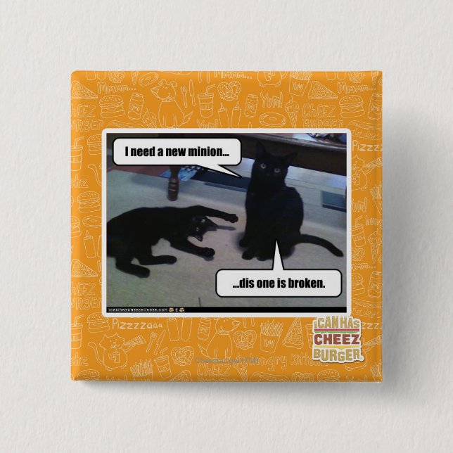 I need a new minion 2 inch square button (Front)