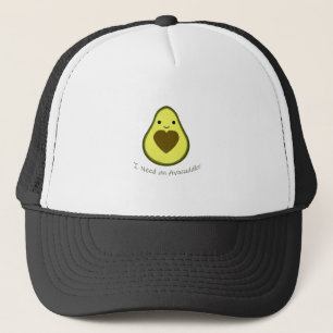 I Need an Avocuddle Cute Kawaii Avocado Trucker Hat