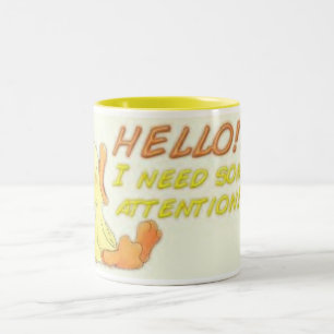 I Need Attention Two-Tone Coffee Mug