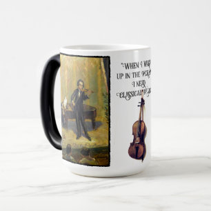 I Need Classical Music in the Morning Typography Magic Mug