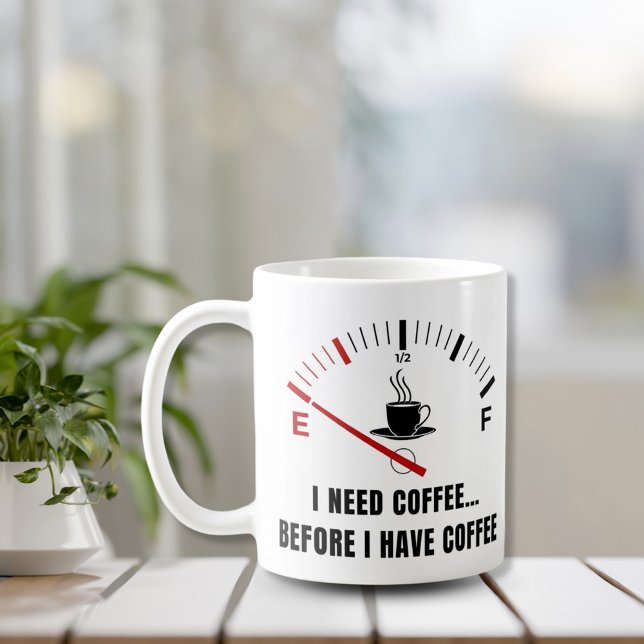 I Need Coffee Before Coffee - Metre Mug (Creator Uploaded)