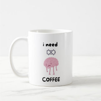 I Need Coffee - Funny Coffee Lover Mug" Coffee Mug