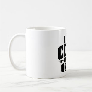 I Need Coffee Not Your Opinion Typography Design Mug