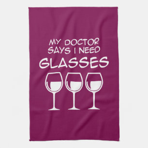 I need glasses kitchen towel