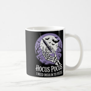 I Need Insulin To Focus Halloween Funny Design  Coffee Mug