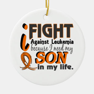 I Need My Son Leukaemia Ceramic Ornament
