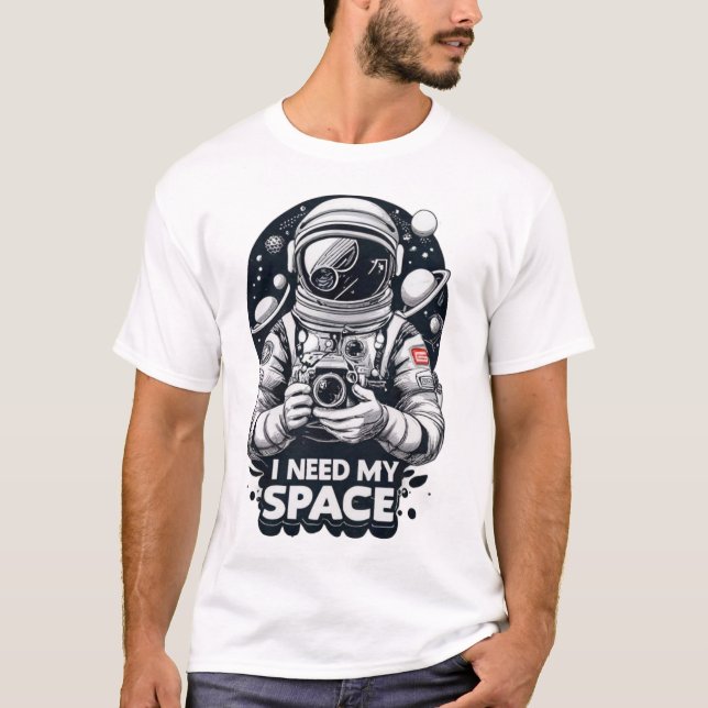  "I Need My Space" Graphic  T-Shirt (Front)
