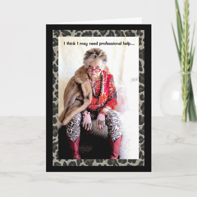 I need professional help humourous card (Front)