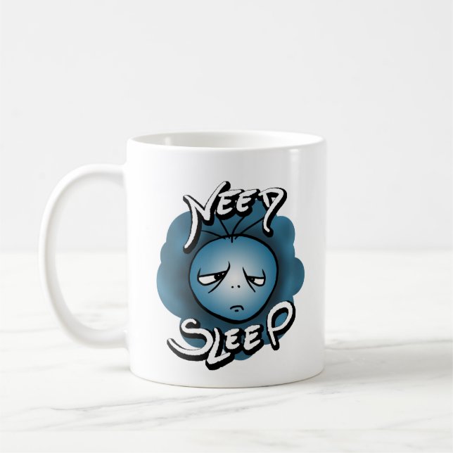 I Need Sleep - Sleepy Mood Coffee Mug (Left)