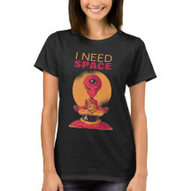 I Need Space Funny Alien Meditating Meditation UFO