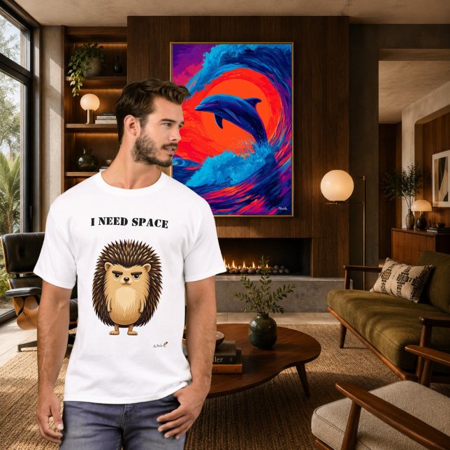 I Need Space Funny Hedgehog T-Shirt (Creator Uploaded)