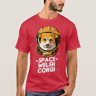 I Need Space Funny Pembroke Corgi Space Suit Dog48 T-Shirt