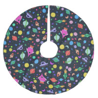 I Need Space UFO Rocket Saturn Pattern
