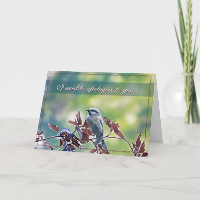 I need to apologize... Sorry Card (Front)