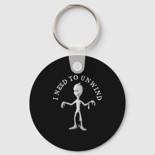 I Need To Unwind Funny Stressed Out Halloween Mumm Keychain