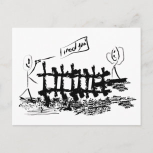 I need you! postcard