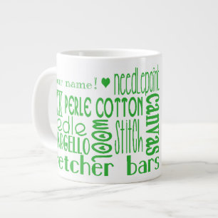I ♥ Needlepoint Jumbo Mug