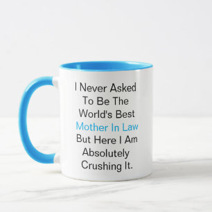 I never asked to be the world best Mother in law Mug