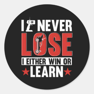 I Never Lose I Either Win Or Learn Rc Car Remote C Classic Round Sticker