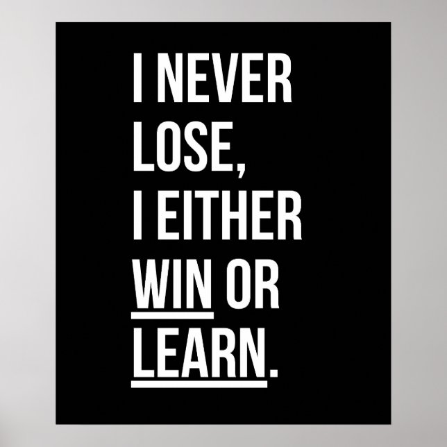 i never lose poster (Front)