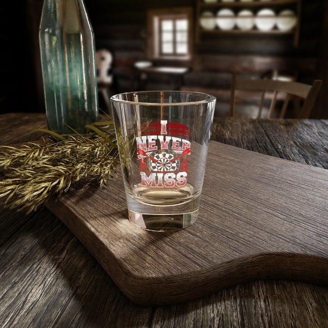 I Never Miss - Dart Legend Shot Glass (Creator Uploaded)