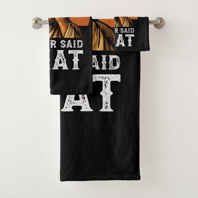 I Never Said That Jesus Meme Funny Christian Bath Towel Set (Insitu)
