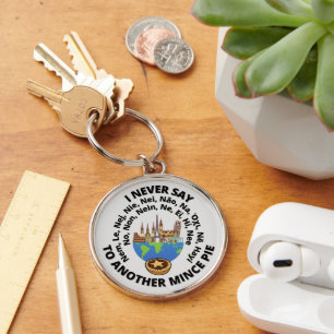 I Never Say No... To Another Mince Pie Keychain