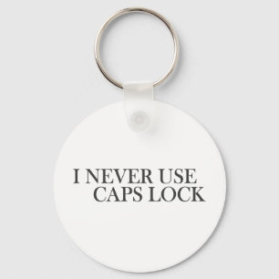 I never use caps lock keychain