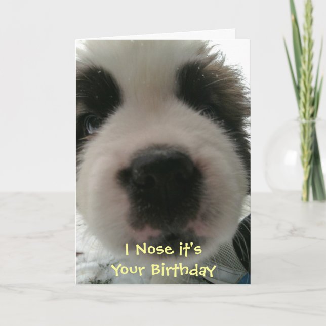 I Nose it's Your Birthday Card (Front)