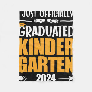 I Officially Graduated Kindergarten Graduation Cl  Fleece Blanket