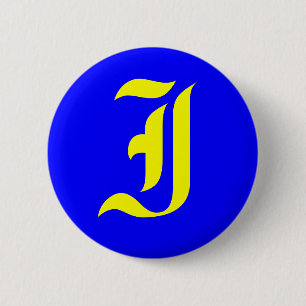 I - OLD ENGLISH 2 INCH ROUND BUTTON