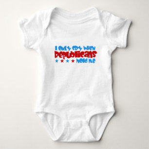 I Only Cry When Republicans Hold Me Baby Bodysuit