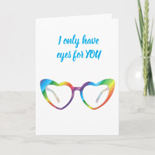 I ONLY HAVE EYES "FOR YOU" ANNIVERSARY  CARD