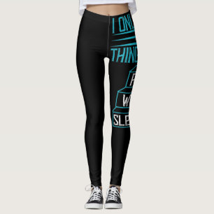 I Only Need 3 Things In Life Food, Wifi, Sleep Leggings
