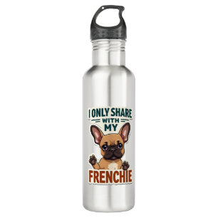 I Only Share With My Frenchie Vintage French Bulld 710 Ml Water Bottle
