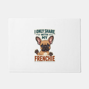 I Only Share With My Frenchie Vintage French Bulld Doormat