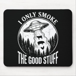 I Only Smoke The Good Stuff Funny Bbq Bris Pork 2 Mouse Pad