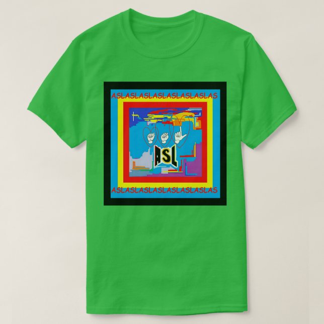 I Open Heart ASL T-Shirt (Design Front)