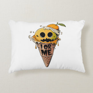 I OR ME, cute ice scream Accent Pillow