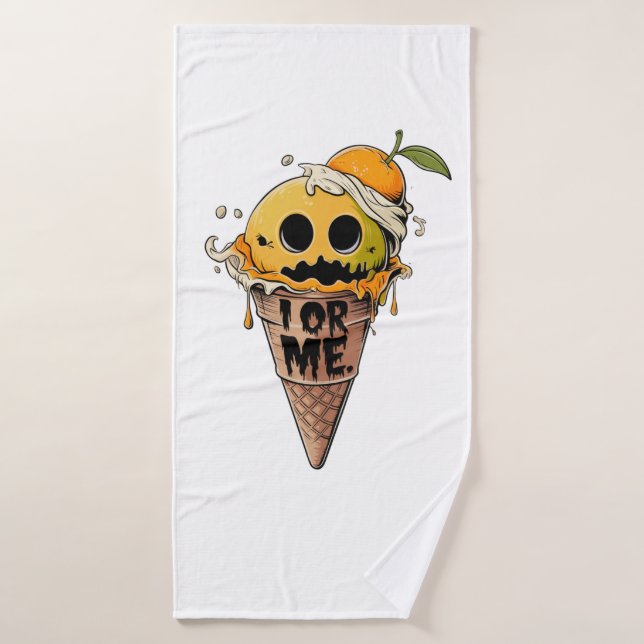 I OR ME, cute ice scream Bath Towel Set (Bath Towel)