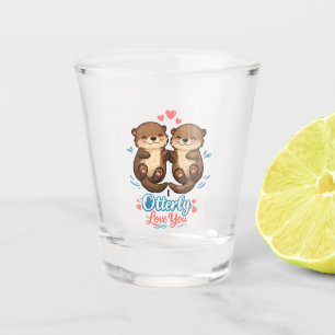 I Otterly Love You Shot Glass